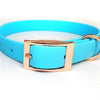 BioThane Waterproof Dog Collars collar Travfurler Ltd Small Sky Blue (BU52H) Stainless Steel
