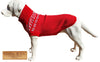 Canine & Co The Bailey Fair Isle Dog Jumper jumper Canine & Co White on Red SD 1 