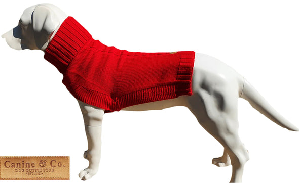 Canine & Co The Jazz Dog Jumper Dog Apparel Travfurler Red SD 1 