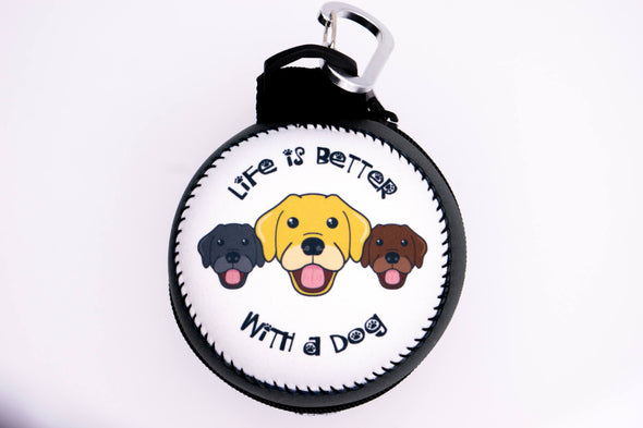Dicky Bag Neoprene Portable Dog Waste Holder Pet Waste Disposal Systems & Tools Dicky Bag Medium Labrador 