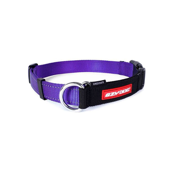EzyDog Checkmate Collar Pet Collars & Harnesses Ezy Dog Small Purple 