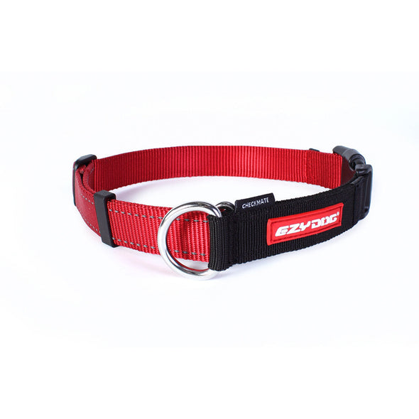 EzyDog Checkmate Collar Pet Collars & Harnesses Ezy Dog Small Red 