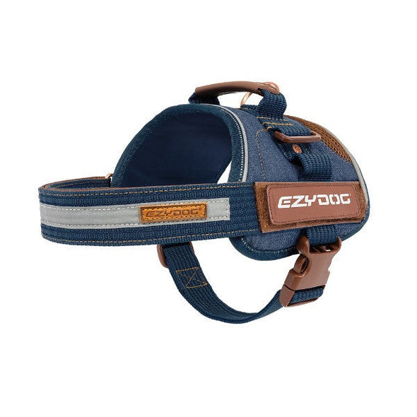 EzyDog Convert Adjustable Dog Harness Pet Collars & Harnesses Ezy Dog XS Denim (NEW) 