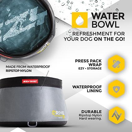 EzyDog Drive Takeaway Dog Water Bowl Pet Bowls, Feeders & Waterers Ezy Dog 