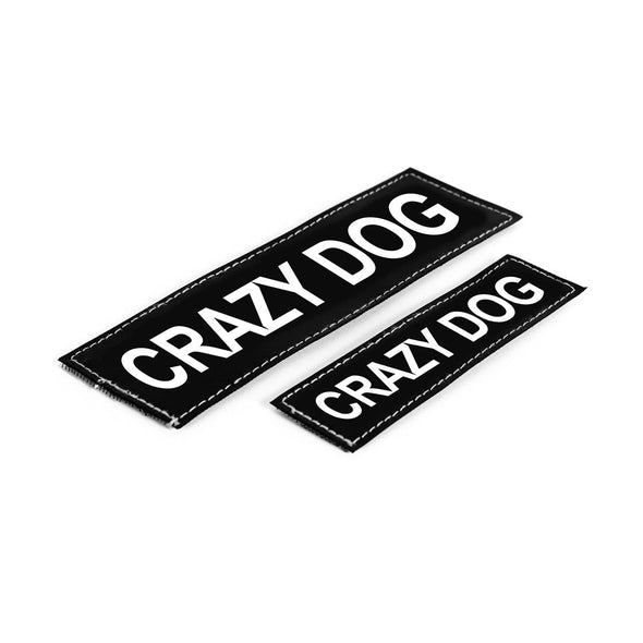 EzyDog Harness Labels & Patches Appliques & Patches Ezy Dog Small (fits Extra Small - Medium Harness) Crazy Dog 