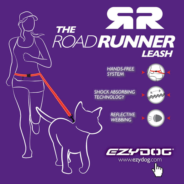 EzyDog Running Belt Road Runner Leash Pet Leashes Ezy Dog 