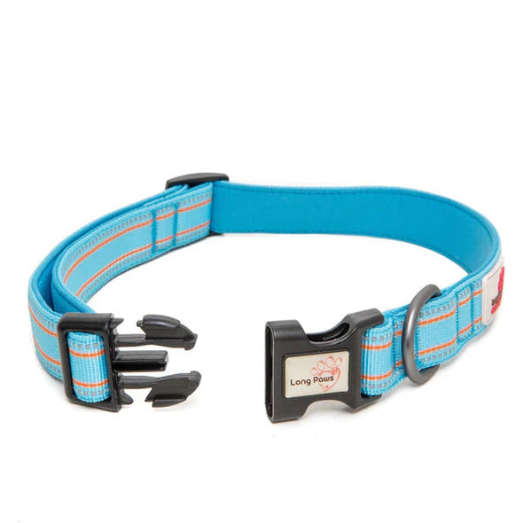 Long Paws Comfort Padded Dog Collar Pet Collars & Harnesses Long Paws XS Baby Blue 