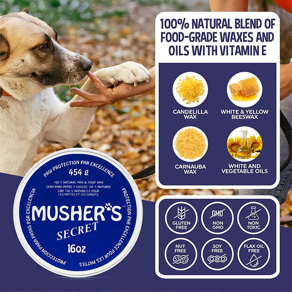 Musher’s Secret Paw Wax Pet Oral Care Supplies Treadwell Pet Products 