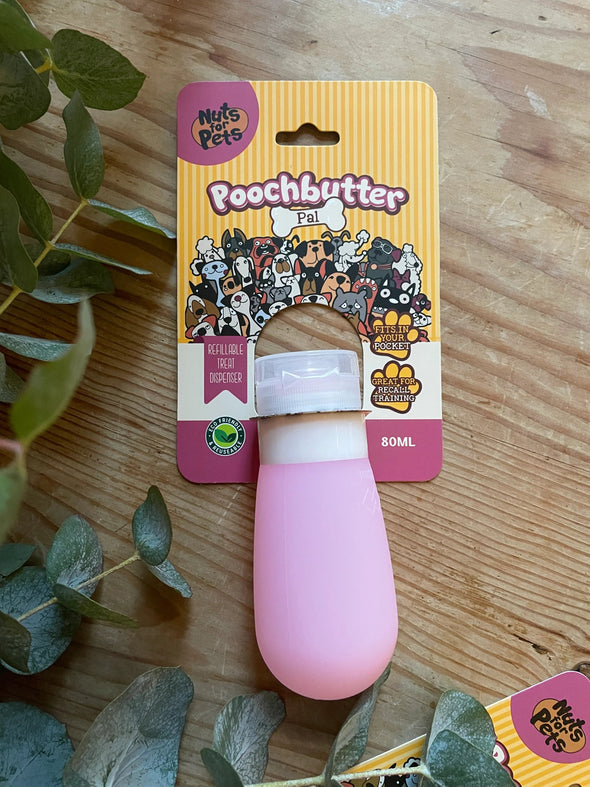 Nuts For Pets Poochbutter Pal Refillable Treat Dispenser Pet Training Clickers & Treat Dispensers Nuts For Pets 