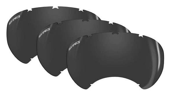 Original Rex Specs Replacement Lenses (OG ONLY) Ski & Snowboard Goggle Accessories RexSpecs X-Large Smoke - 3 Pack 