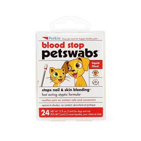 Pet Blood Stop Swabs For Cats and Dogs - Petkin Blood Stop Petkin 