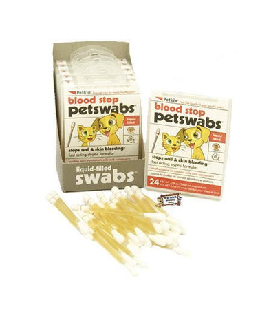 Pet Blood Stop Swabs For Cats and Dogs - Petkin Blood Stop Petkin 