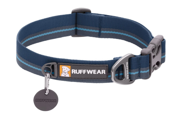 Ruffwear Flat Out Dog Collar Pet Collars & Harnesses Ruffwear 11"-14" (28 - 36 mm) Blue Horizon 