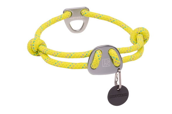 Ruffwear Knot-a-Collar Rope Dog Collar Pet Collars & Harnesses Ruffwear 14"-20" (36-51 cm) Lichen Green 
