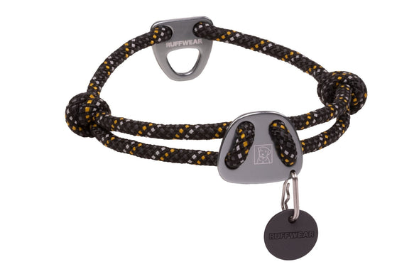 Ruffwear Knot-a-Collar Rope Dog Collar Pet Collars & Harnesses Ruffwear 14"-20" (36-51 cm) Obsidian Black 