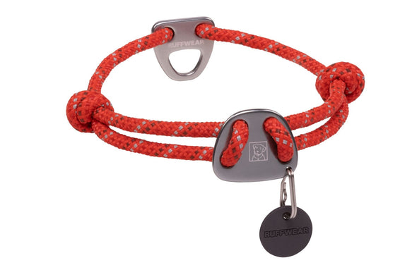 Ruffwear Knot-a-Collar Rope Dog Collar Pet Collars & Harnesses Ruffwear 14"-20" (36-51 cm) Red Sumac 