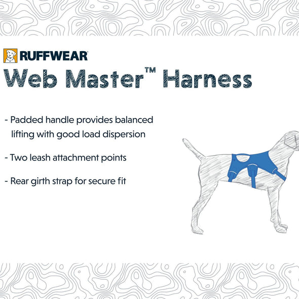 Ruffwear Webmaster Dog Hiking Harness with Handle Pet Collars & Harnesses Ruffwear 