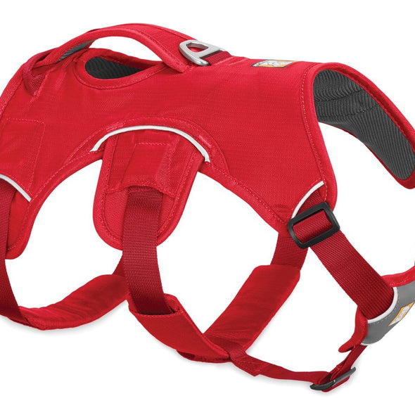 Ruffwear Webmaster Dog Hiking Harness with Handle Pet Collars & Harnesses Ruffwear XXSmall Red Currant 