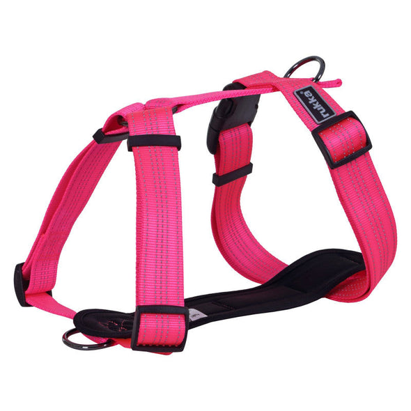 Rukka Form Dog Y-Harness Pet Collars & Harnesses Rukka XXS Neon Pink (NEW) 