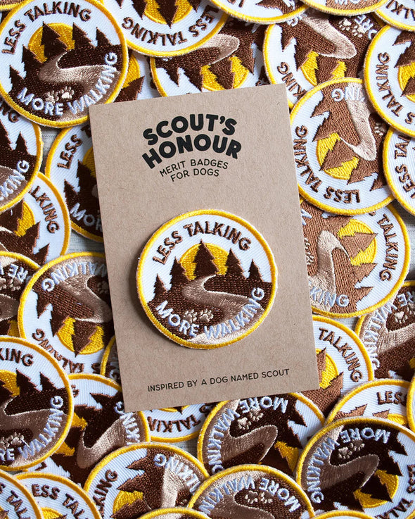 Scouts Honour Iron On Patches For Dogs Appliques & Patches Scouts Honour Less Talking More Walking 